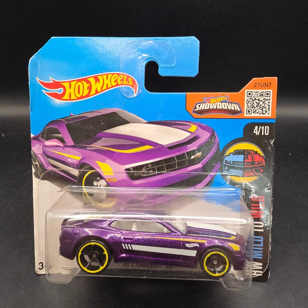 Hot Wheels '10 Camaro SS Purple 2016 HW Mild To Wild Short Card